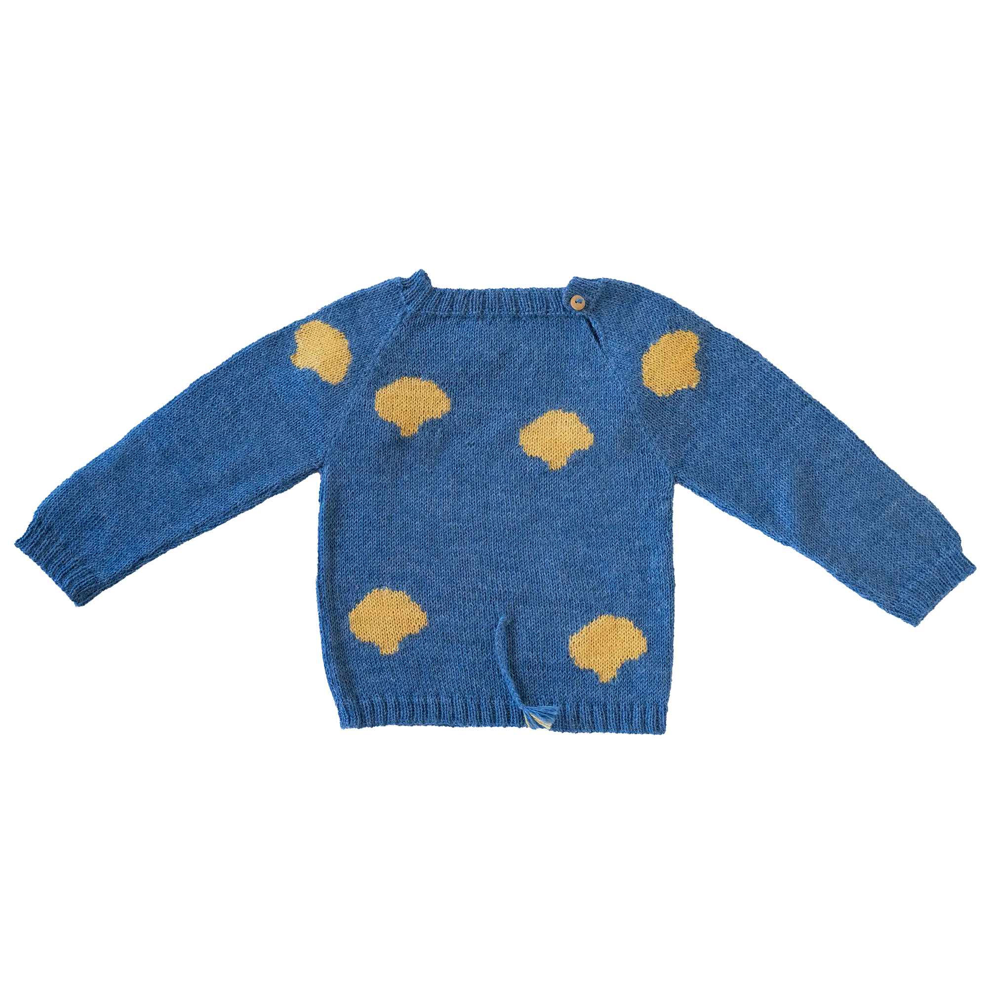 Nanay Cow Baby Alpaca Sweater in Blue