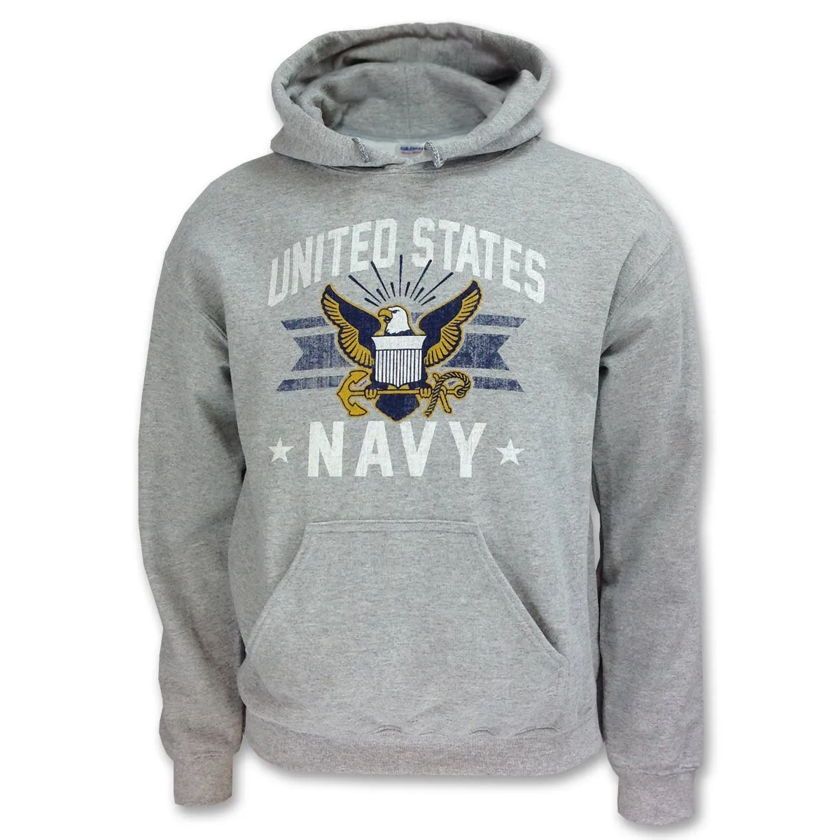 Navy Vintage Basic Hood (Grey)