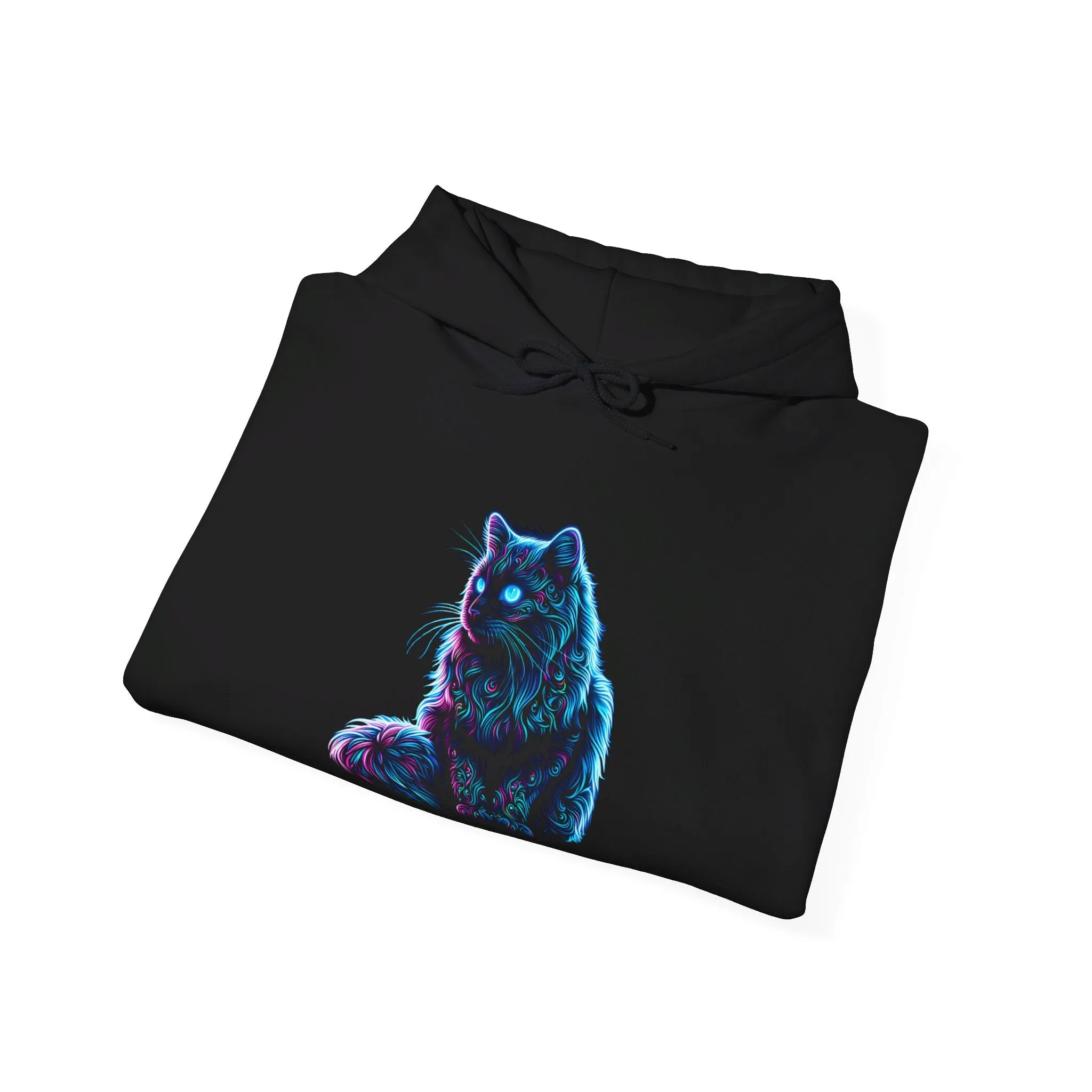 Neon Cat Unisex Heavy Blend™ Hooded Sweatshirt