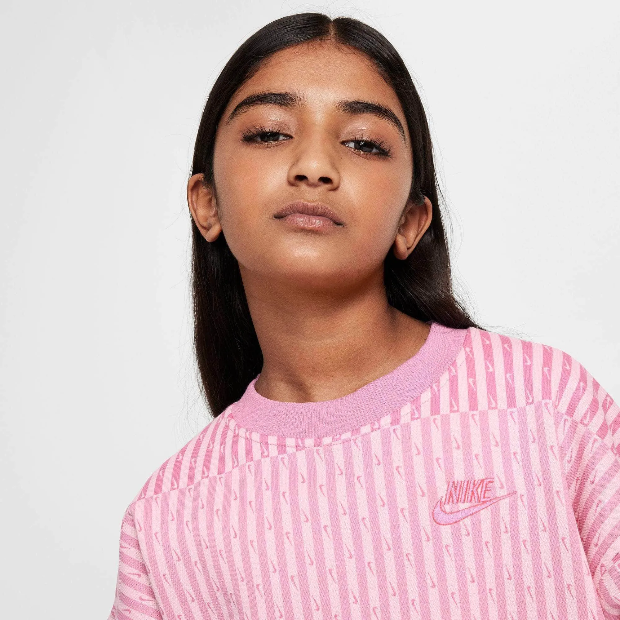 Nike Sportswear Club Fleece Oversized Sweatshirt - Big Kid's (Girls)