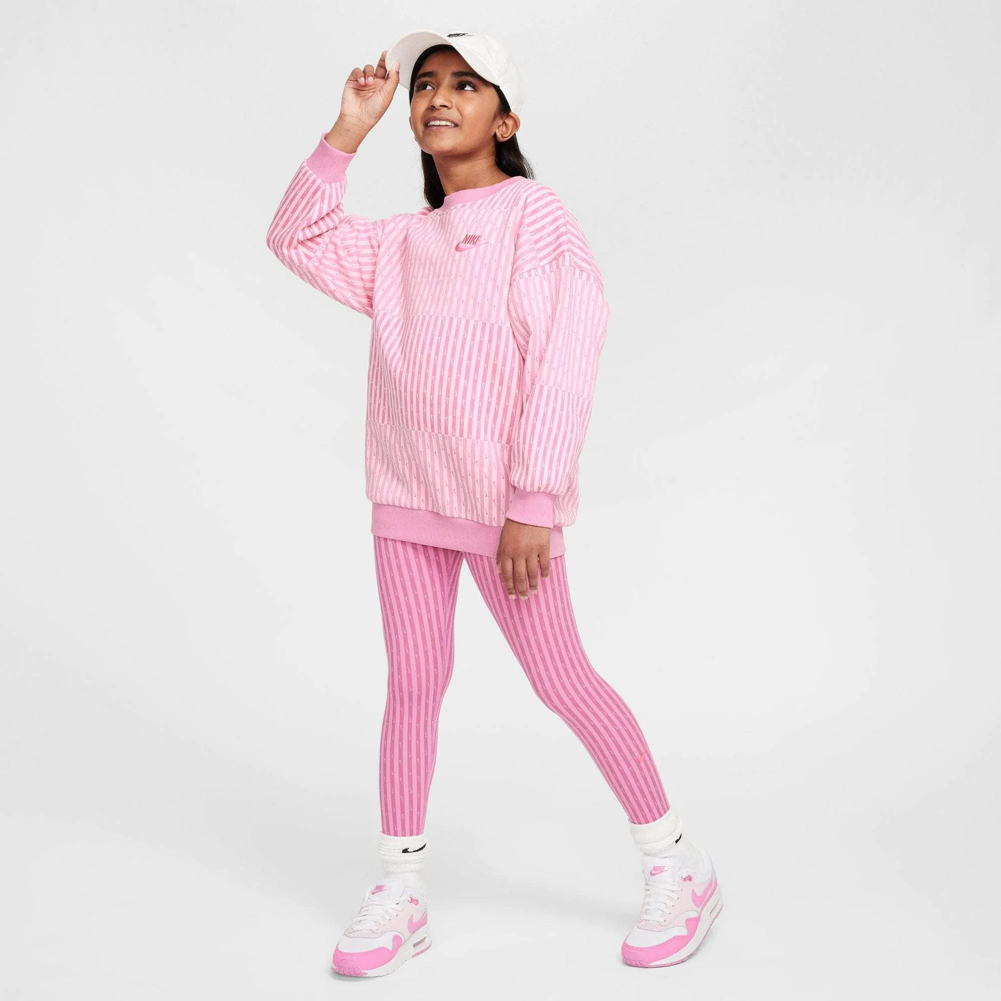 Nike Sportswear Club Fleece Oversized Sweatshirt - Big Kid's (Girls)