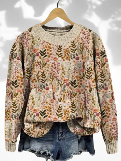 NOVA™ | COMFORTABLE FLORAL SWEATER FOR WOMEN