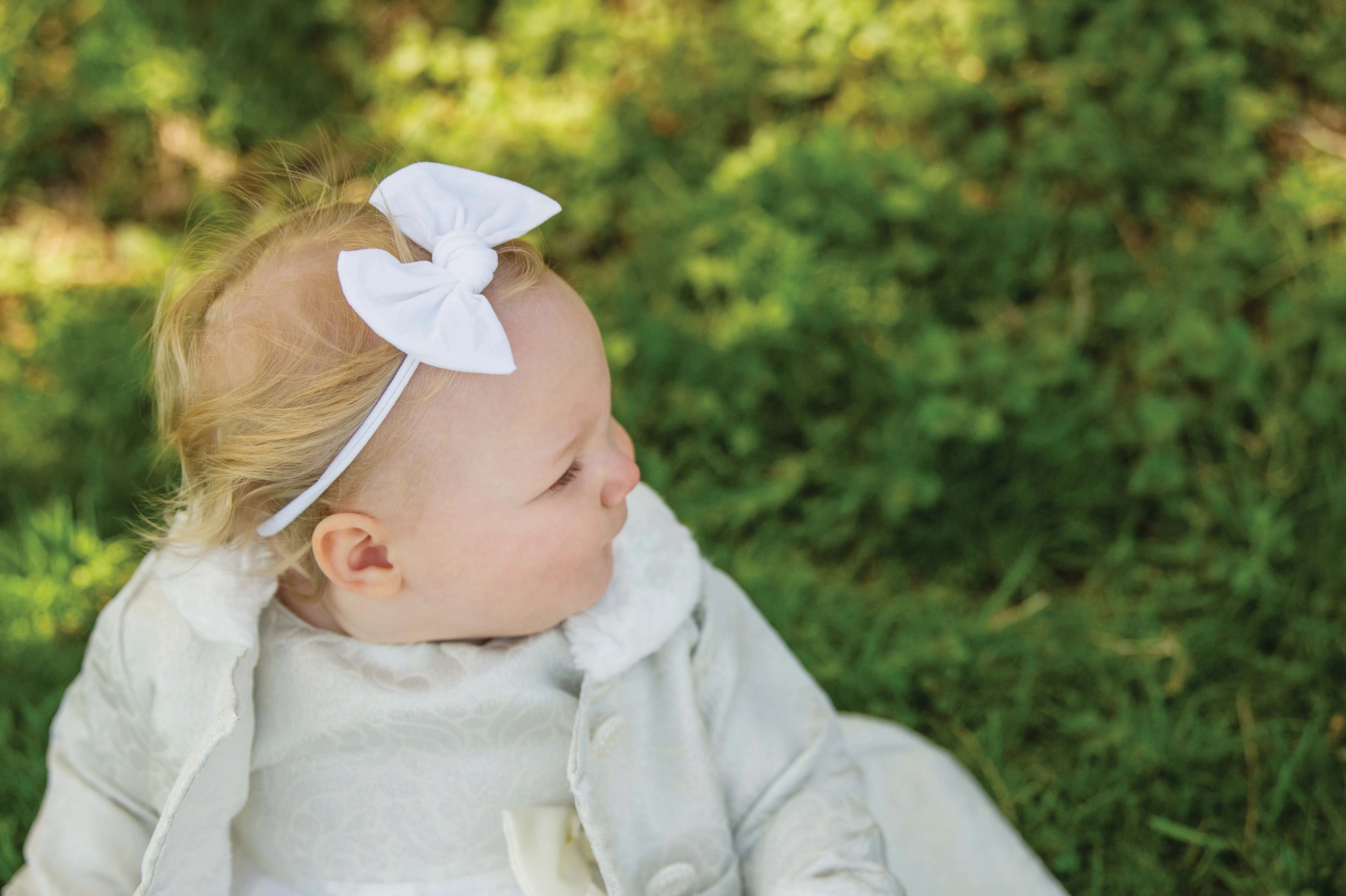 Nylon Bow Baby Headband