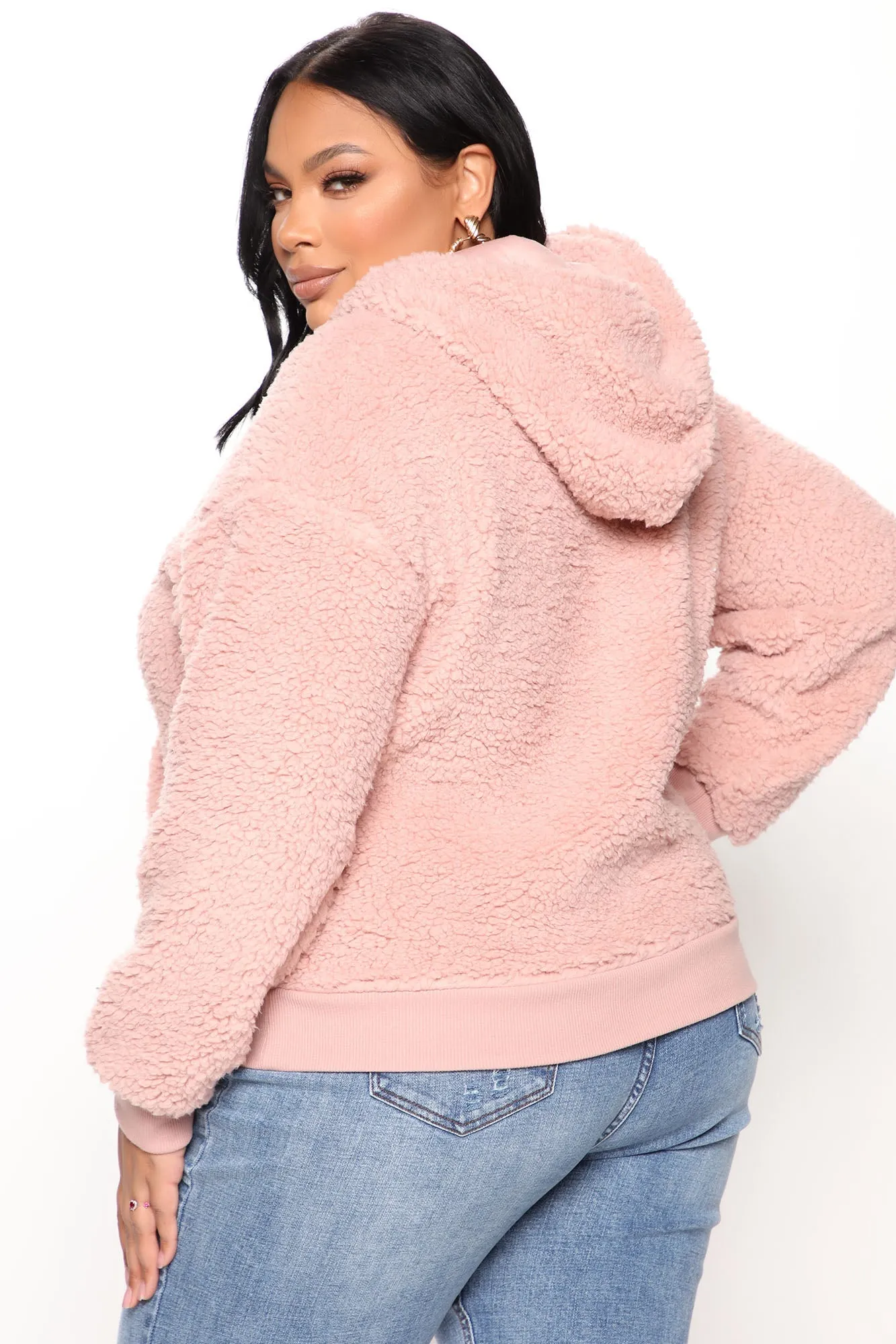 Oh So Cozy Sherpa Pullover - Mauve