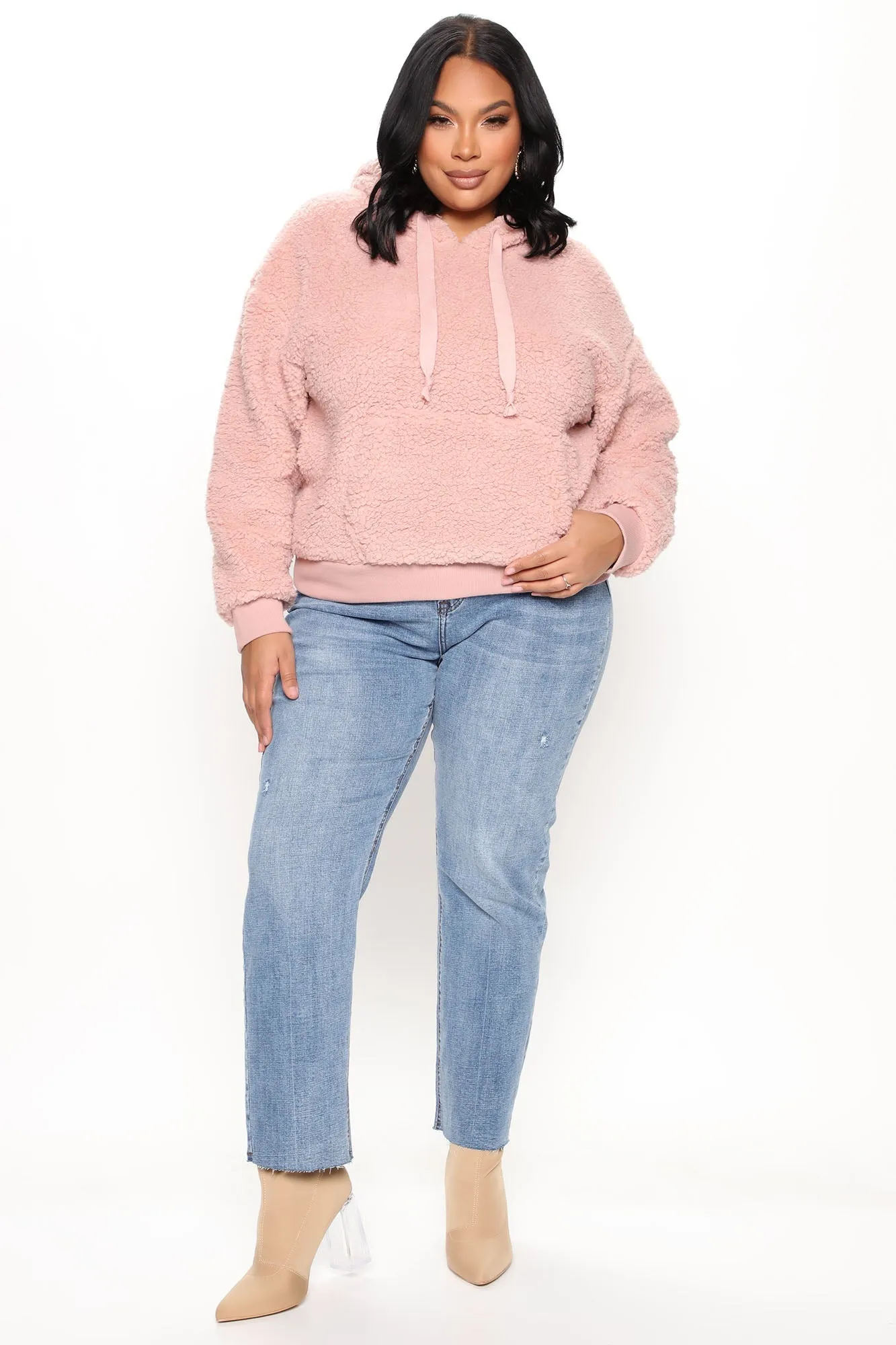 Oh So Cozy Sherpa Pullover - Mauve