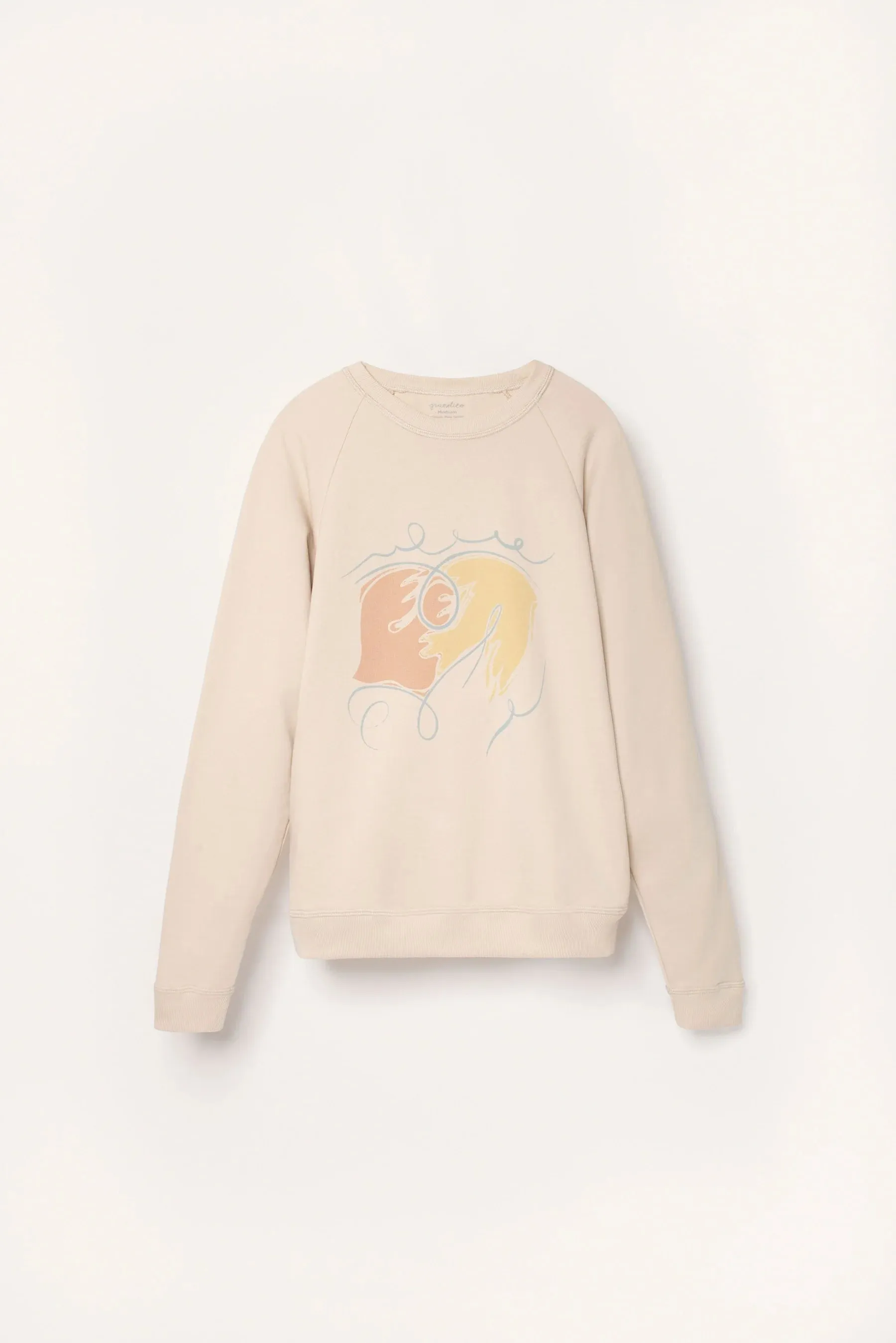 Pastel Doves Sweatshirt Beige