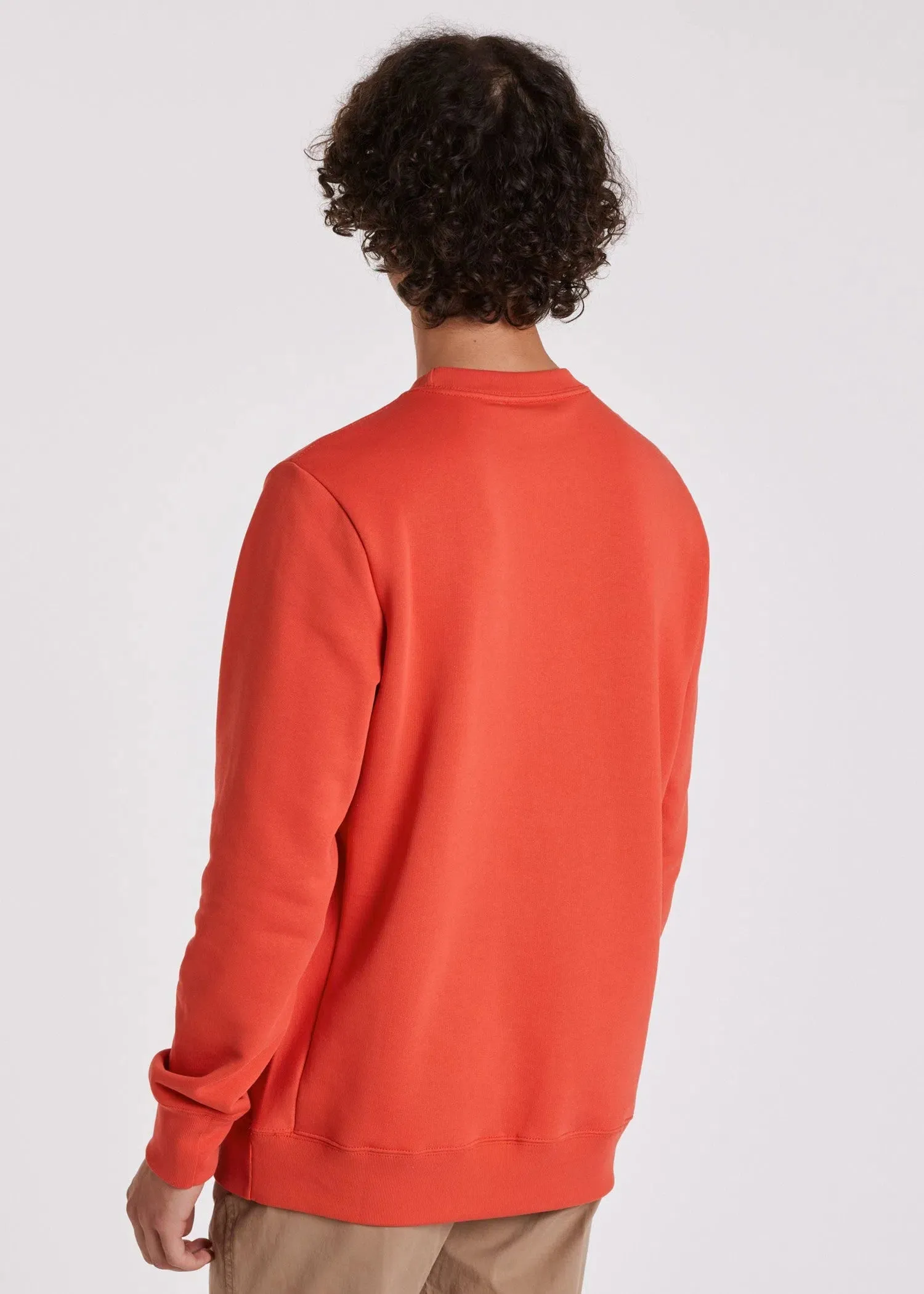 PAUL SMITH Sweatshirt Reg Fit Zebra Logo - Orange