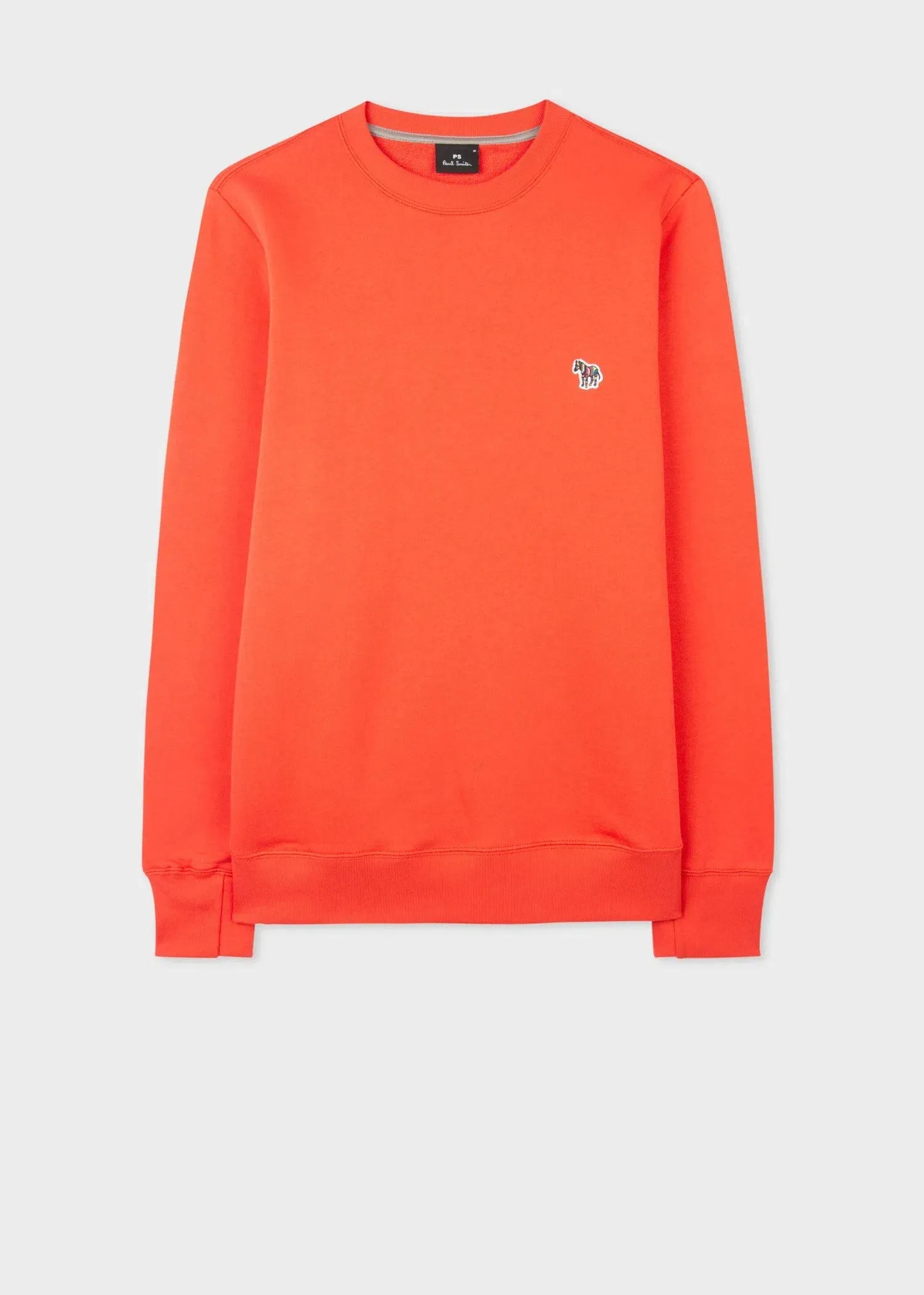 PAUL SMITH Sweatshirt Reg Fit Zebra Logo - Orange