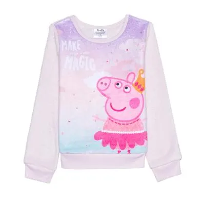 Peppa Pig Toddler Girls Make Your Own Magic Cozy Pullover Sweatshirt