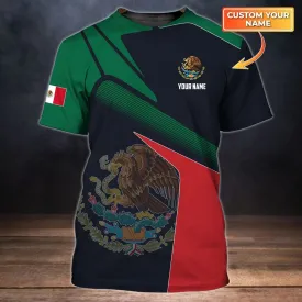 Personalized 3D Full Printed Mexico T Shirt, Mexican Shirt For Man, Womens Mexico Shirt