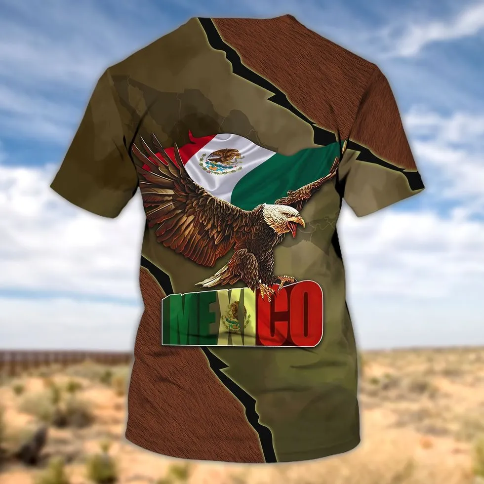 Personalized With Name 3D Mexico Pride Shirts, Mexico Shirt Womens, Mexico Men's Shirt