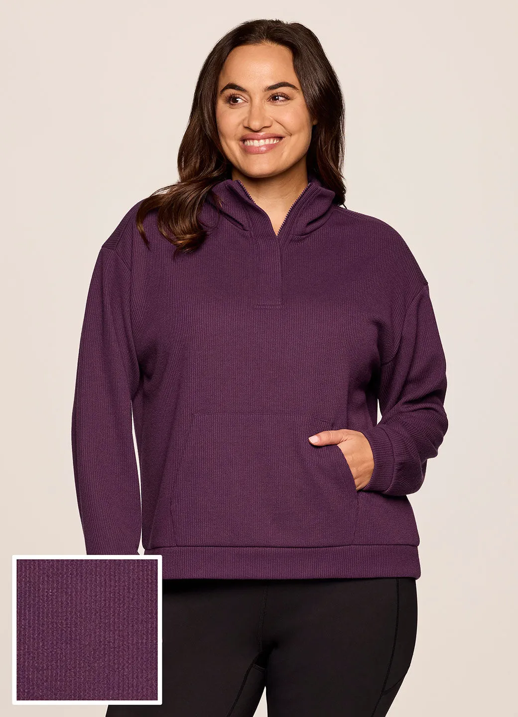 Plus Harbor Ribbed 1/4 Zip