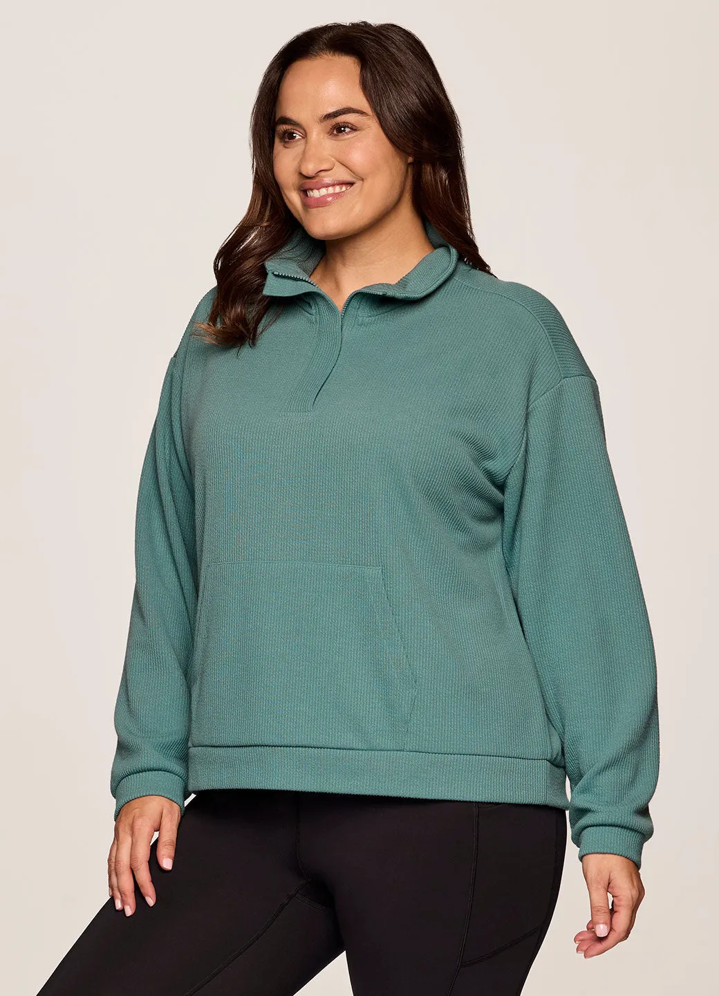 Plus Harbor Ribbed 1/4 Zip