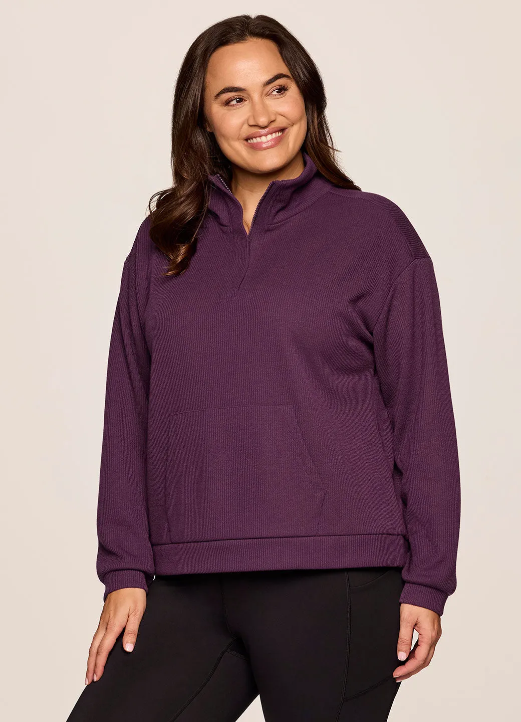 Plus Harbor Ribbed 1/4 Zip