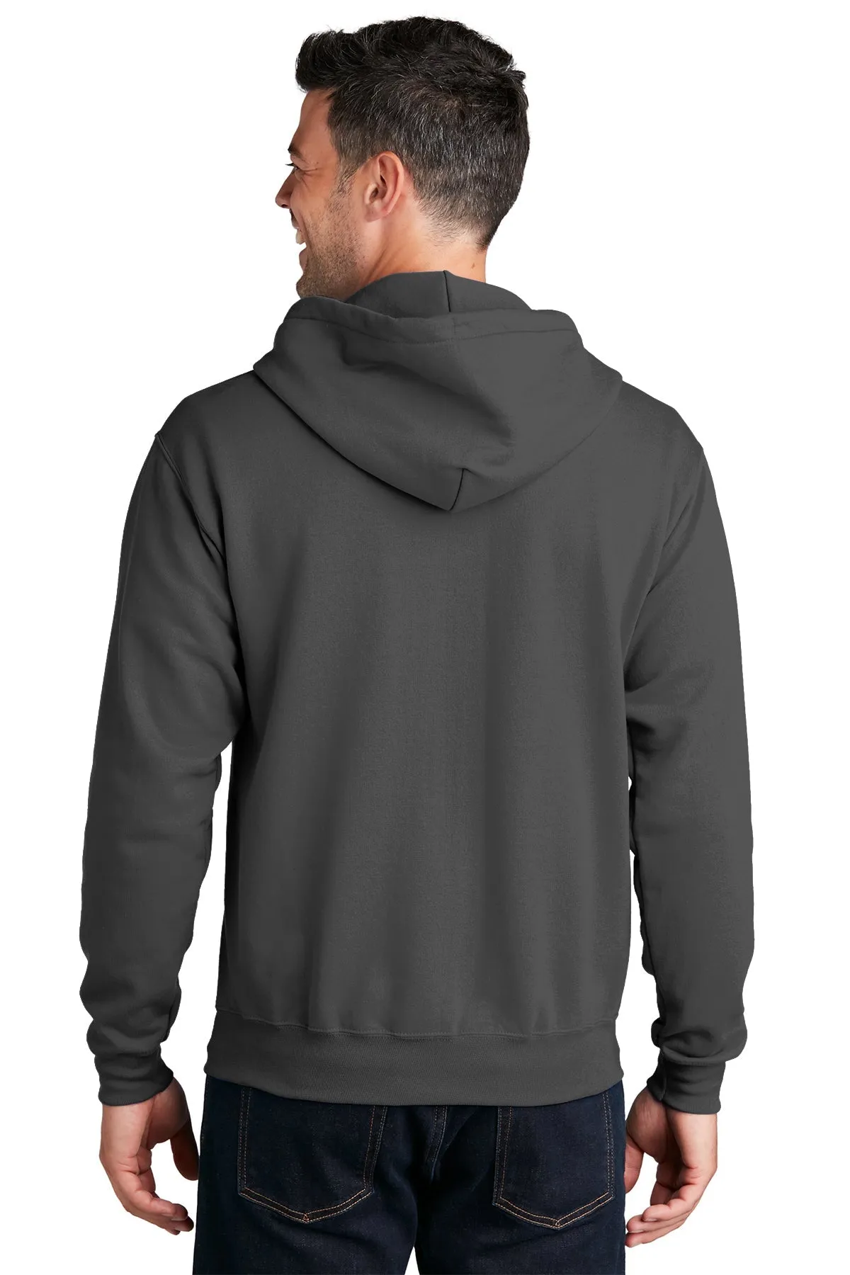 Port & Company Core Fleece Custom Zip Hoodies, Charcoal