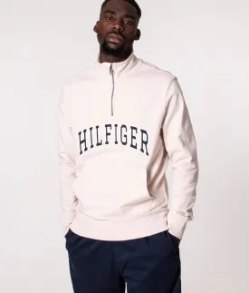 Quarter Zip Hilfiger Arch Logo Sweatshirt