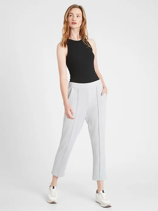 Scuba Knit Commuter Pant in Silver