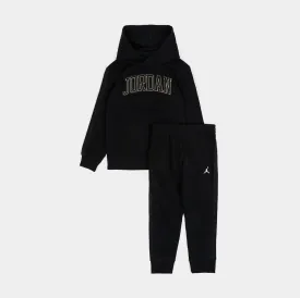 See Me Shine Pullover and Jogger Preschool Set (Black/Gold)