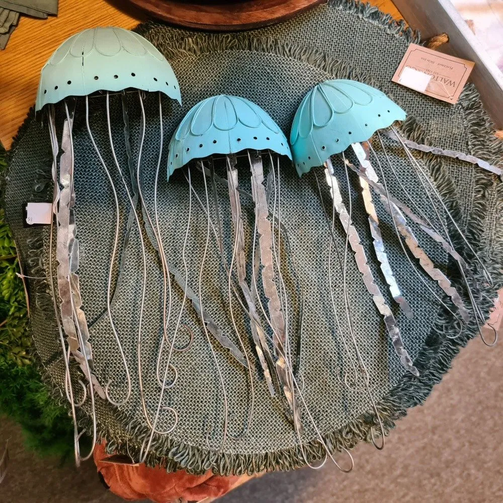 Shoeless Joe Bloom of Jelly Fish Decoration (Set of 3)