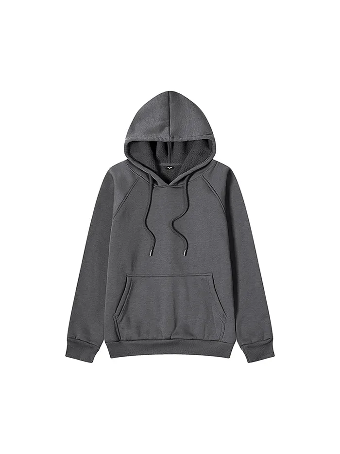 Solid Color Loose Pullover Cotton Casual Comfortable Hoodie