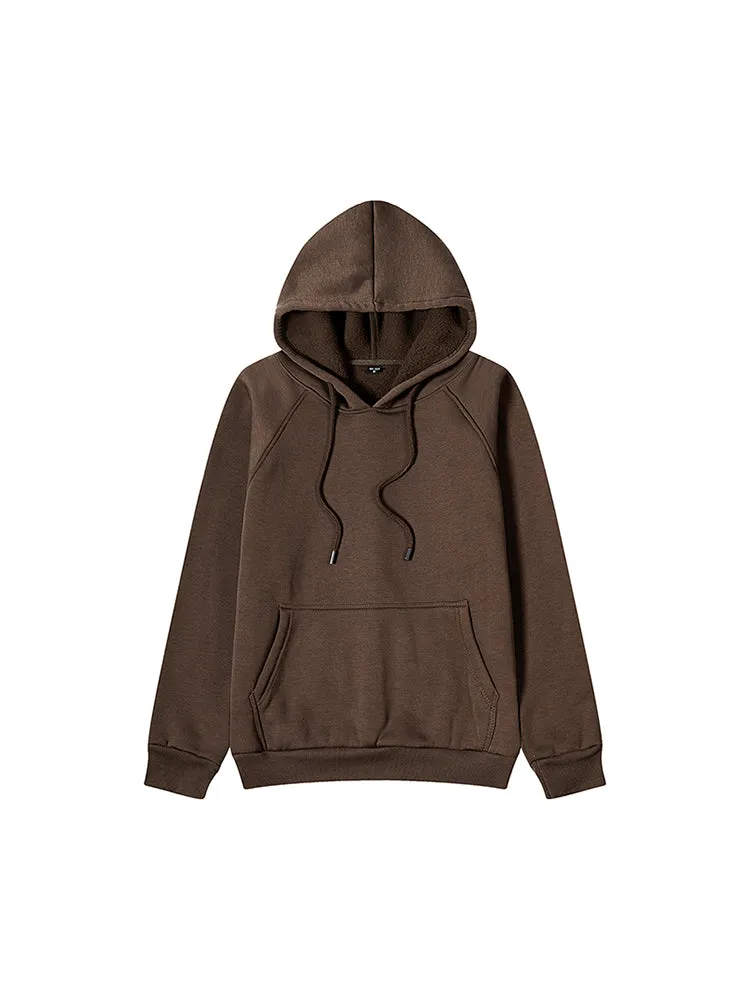 Solid Color Loose Pullover Cotton Casual Comfortable Hoodie