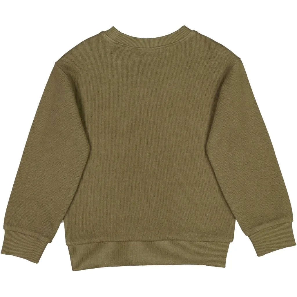 Sweatshirt Pinetree Terry Badge - dry pine