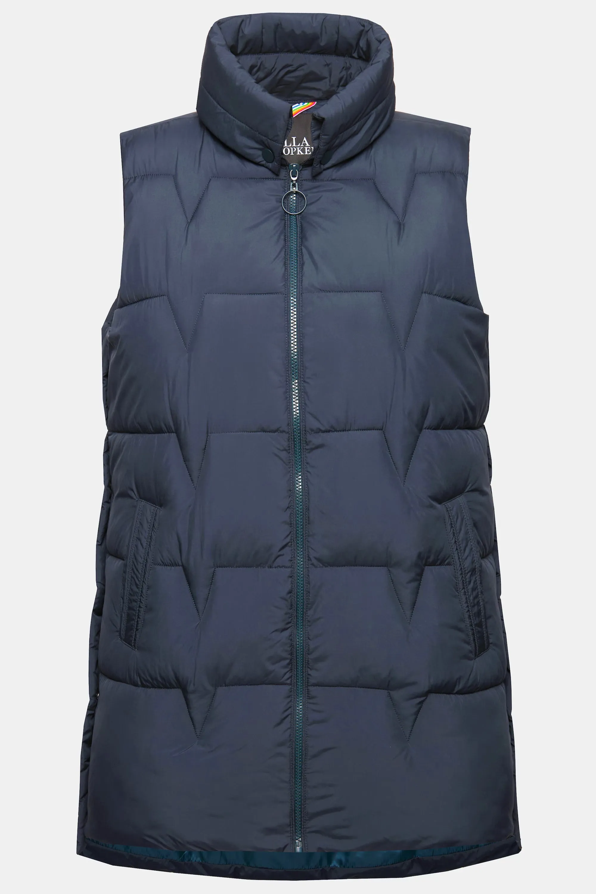 Ulla Popken Padded Gilet in Navy