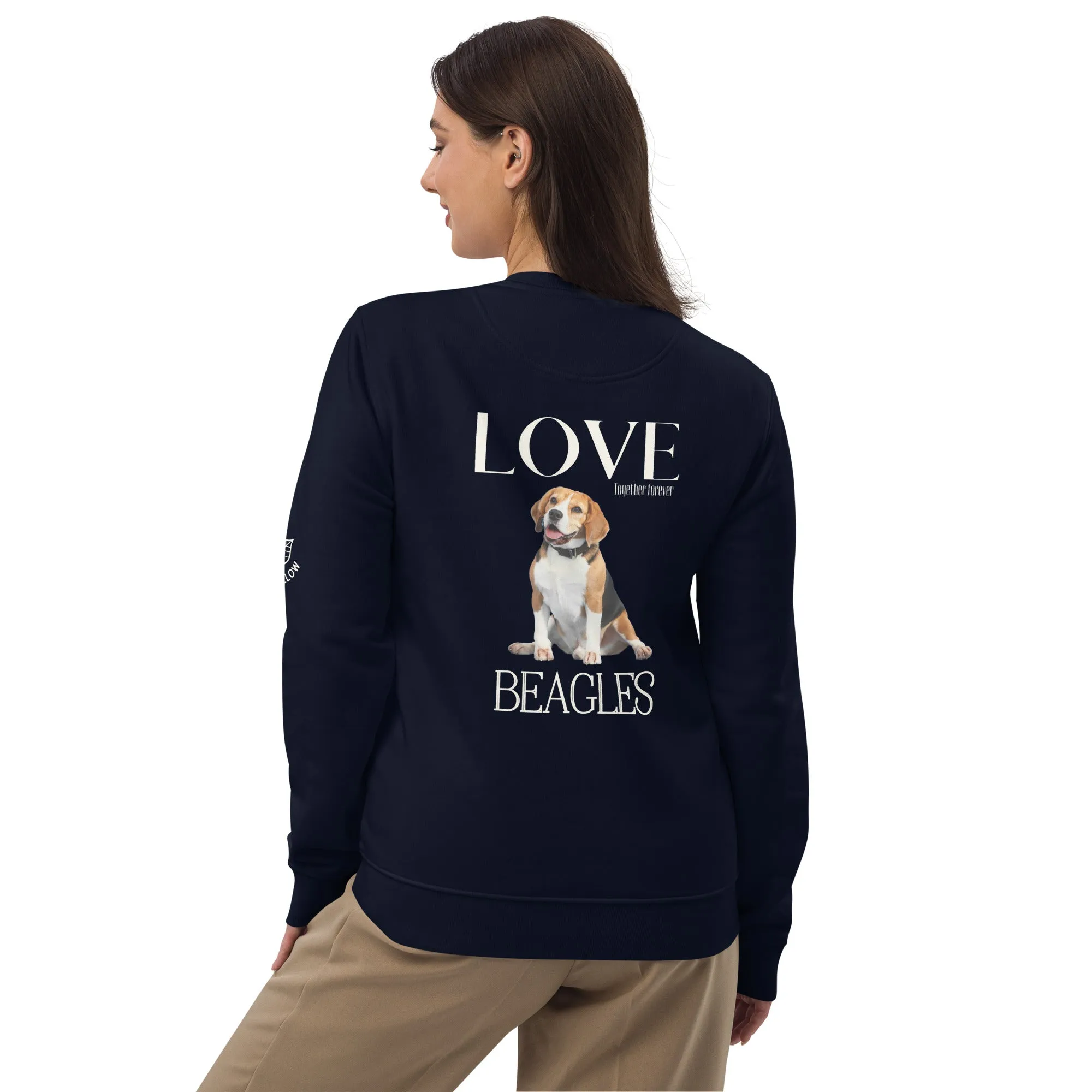 Unisex eco sweatshirt, Love Beagles