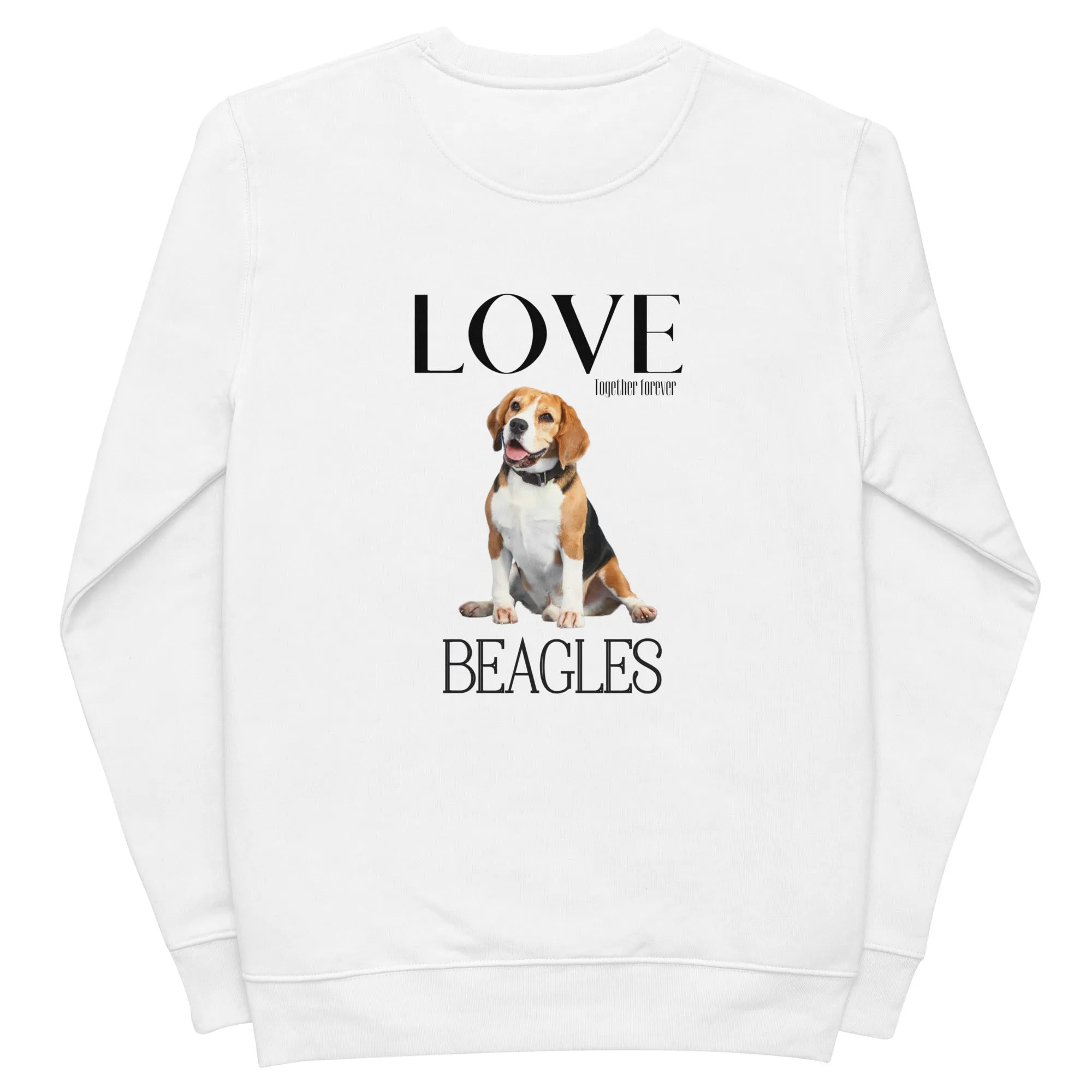 Unisex eco sweatshirt, Love Beagles