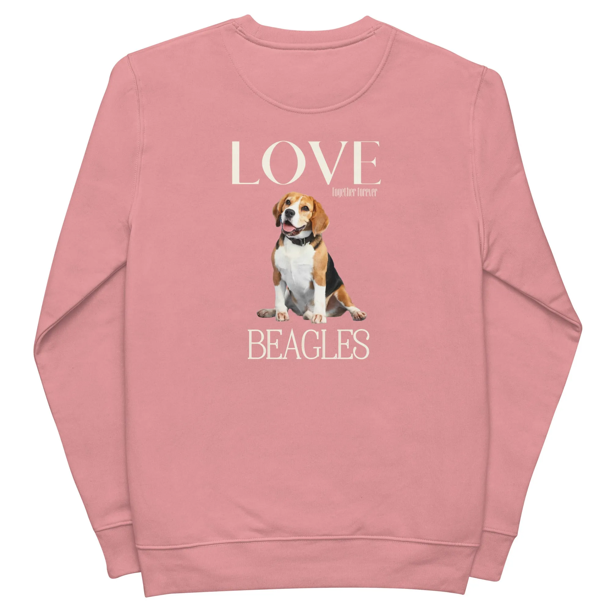 Unisex eco sweatshirt, Love Beagles