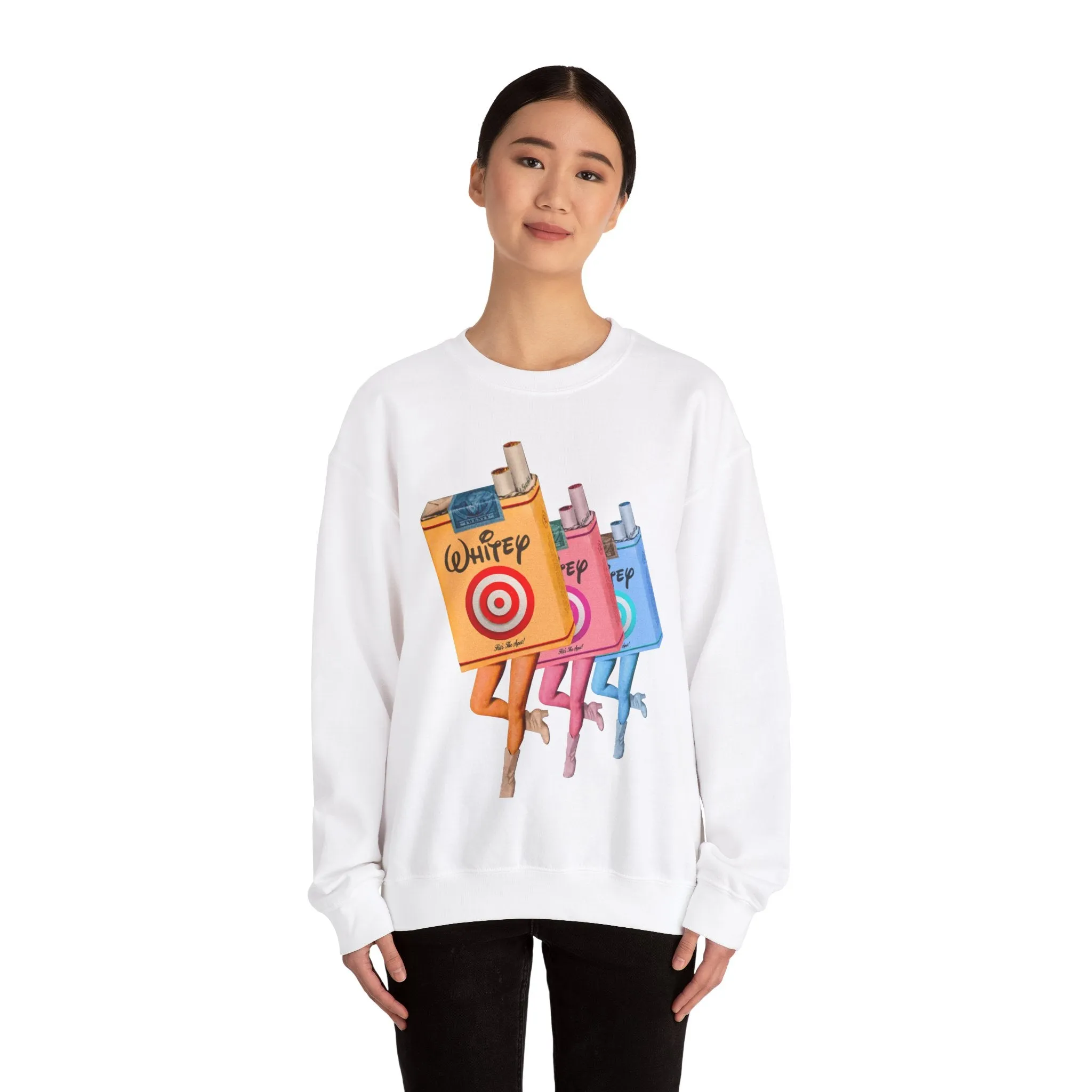 WHITEY/CIGARETTE Heavy Crewneck Sweatshirt