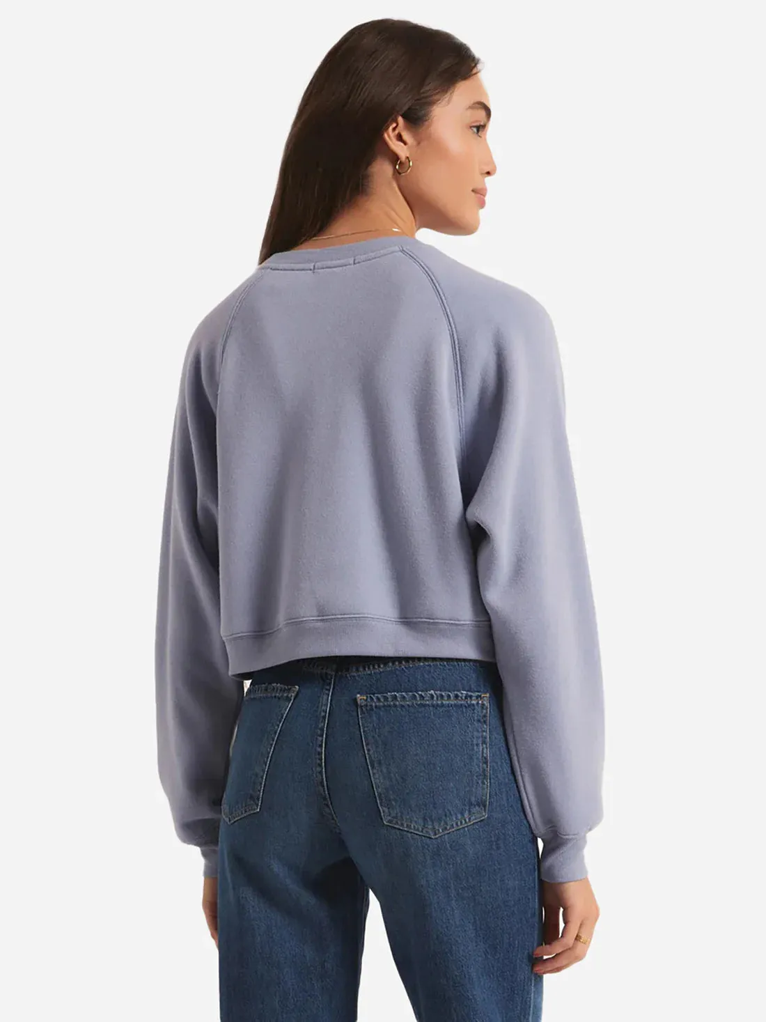 Z Supply Crop Out Stormy Sweatshirt